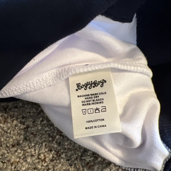 Bogey Boys Sweater Zip Terry Cloth Crewneck Men's Large White Golf Zip Retro - Picture 7 of 7